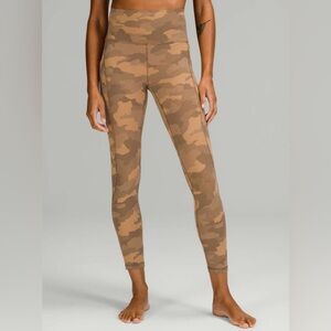 lululemon athletica Brown Camo High-Rise Leggings